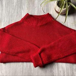 BEAUTIFUL CABLE KNIT MOCK NECK SWEATER🌹❣️